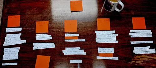 Card sort — raw participant data
